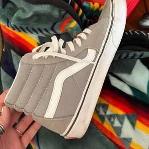 grey high top vans